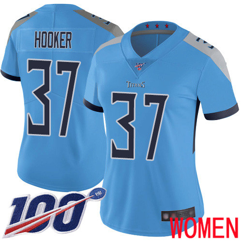 Tennessee Titans Limited Light Blue Women Amani Hooker Alternate Jersey NFL Football #37 100th Season Vapor Untouchable->women nfl jersey->Women Jersey